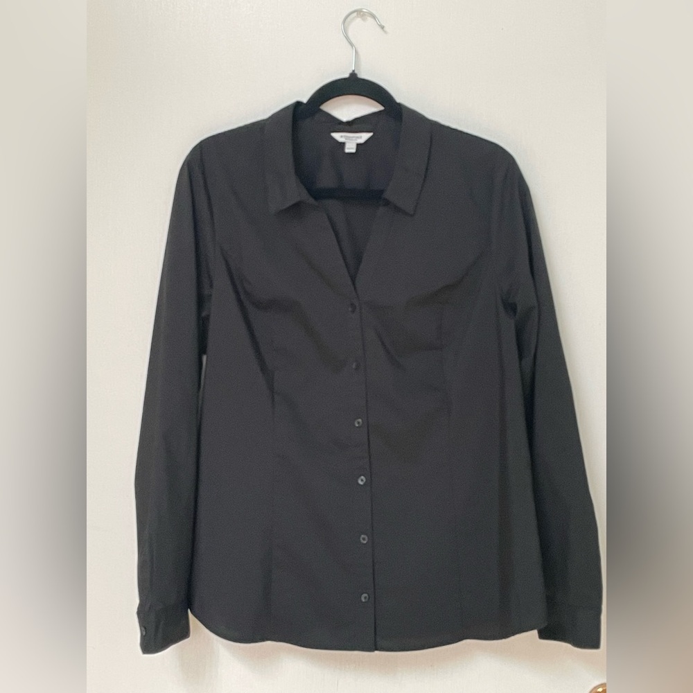 3/$25 Black Cotton-poly Blend Shirt